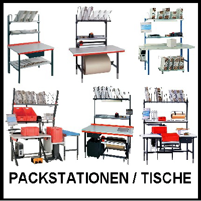 Packstationen und Tische
